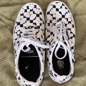 WOMEN'S VANS DOHENY CHECKER SKATE SHOES sz 6
